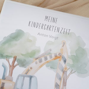 Kindergartenordner BAUSTELLE Krippenordner mit Folien und Deckblatt personalisierbar mit Namen image 5