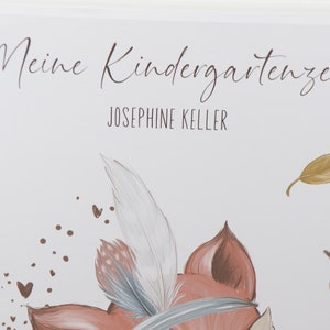 Kindergarten Ordner FUCHS BOHO Kindergartenordner Grundschulordner personalisierbar mit Namen Bild 5