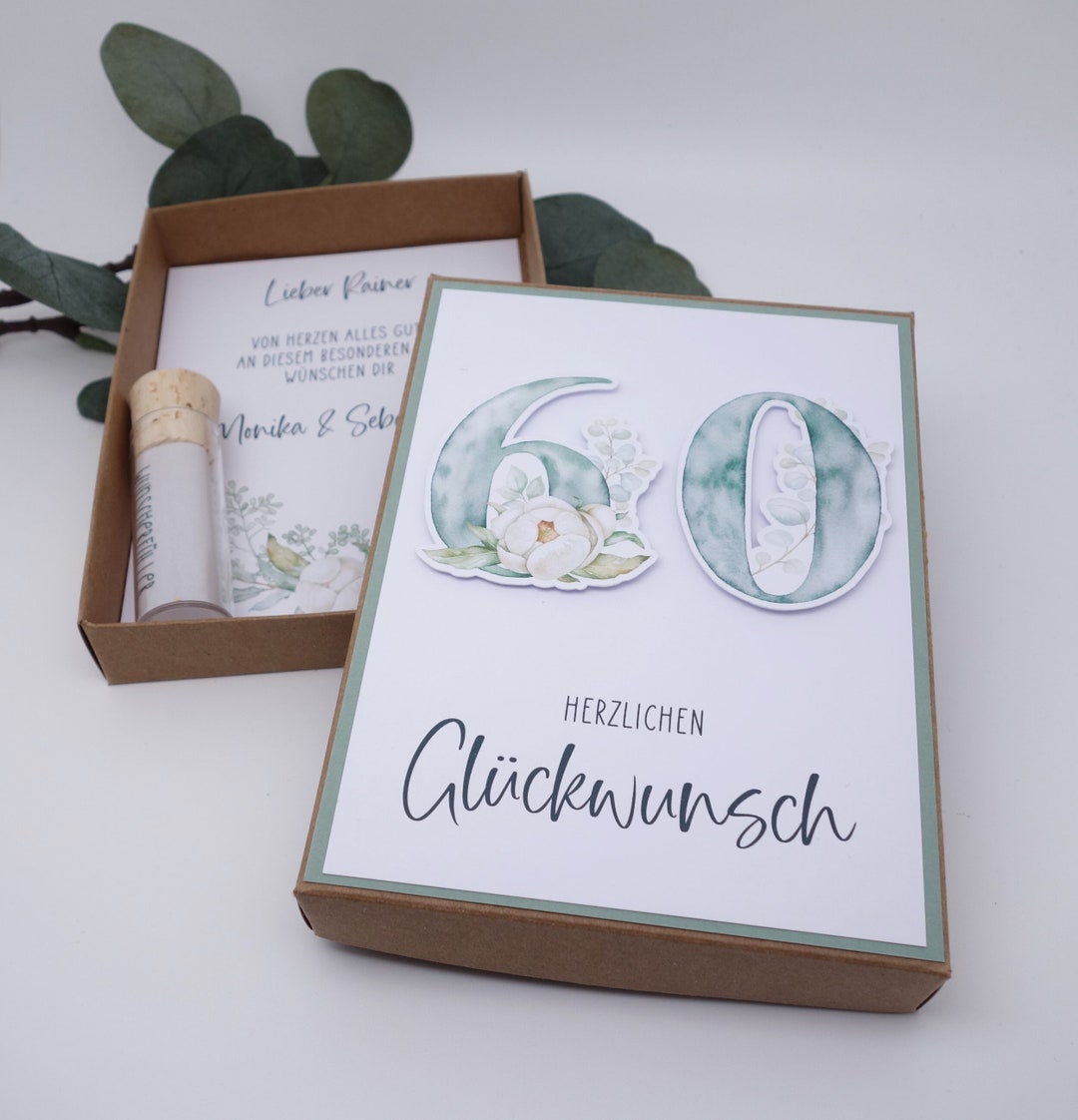 Geldgeschenk Runder Geburtstag Geschenkschachtel Etsy