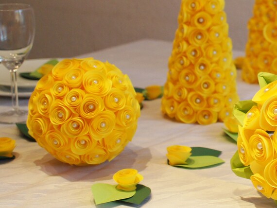 Table Decorations Wedding Rose Ball Wedding Decoration Etsy