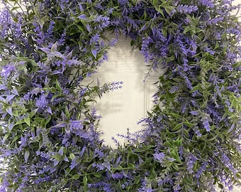 Spring Lavender Wreaths for front door Lavender Farmhouse Wreaths Easter Door Wreaths Mother’s Day Gift Housewarming Gift Office Door Decor