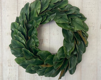 Double Door Modern Magnolia Wreaths Farmhouse Wreath, All Seasons Greenery  Wreaths, Gifts for Her, Housewarming Gift, Office Door Decor