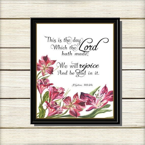 Items Similar To This Is The Day The Lord Hath Made Printable