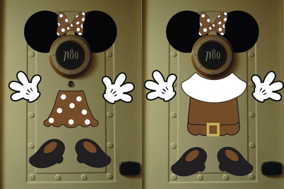 Minnie Mouse Thanksgiving Door Decor Disney Cruise Door