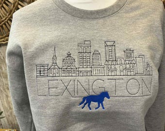 Lexington Skyline Sweatshirt, christmas gift, birthday gift,ky, ky shirt, lexington