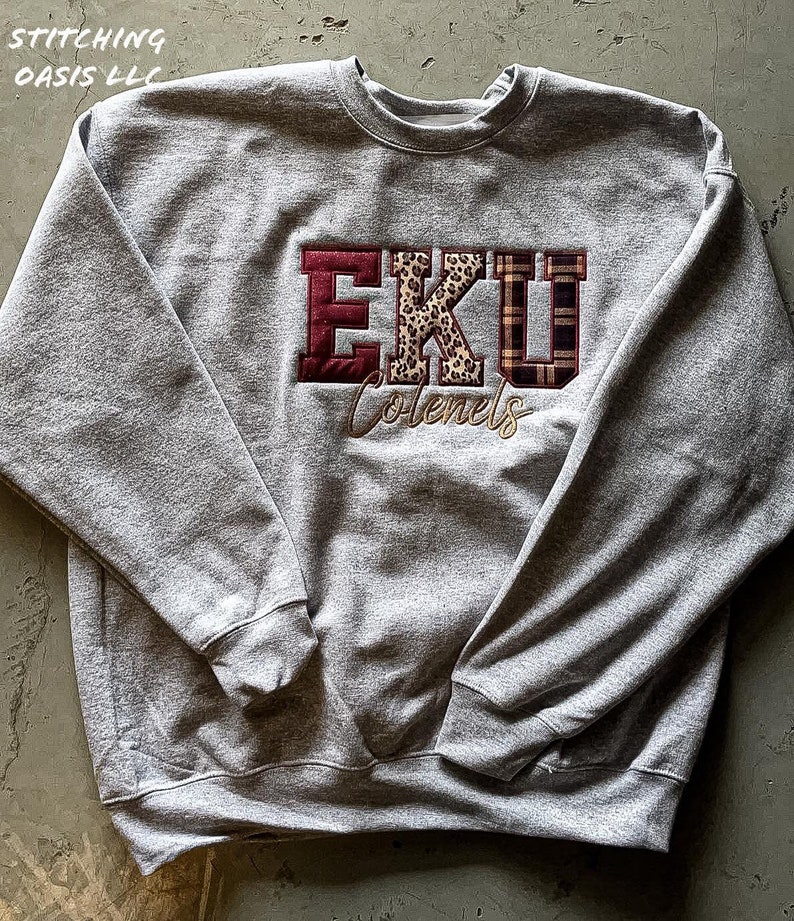 EKU Sweatshirt Eastern Kentucky University Womens Gift Etsy