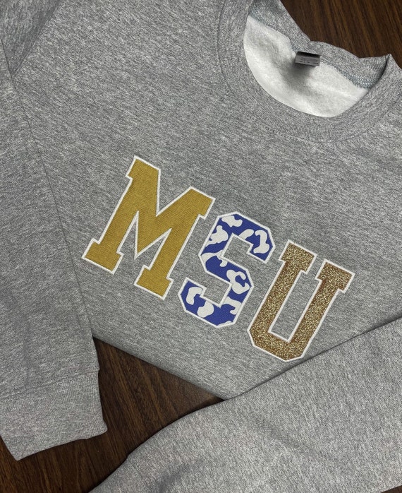 MSU Morehead State University Applique Sweatshirt, MSU, MSU Eagles