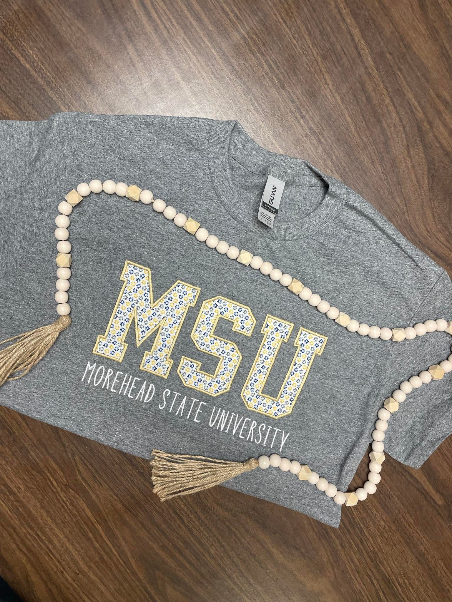 MSU Morehead State University Applique Tee, MSU, MSU Eagles