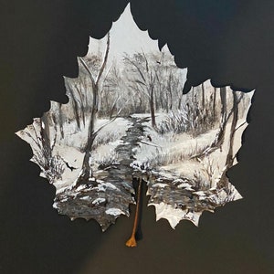 Real Sycamore Leaf