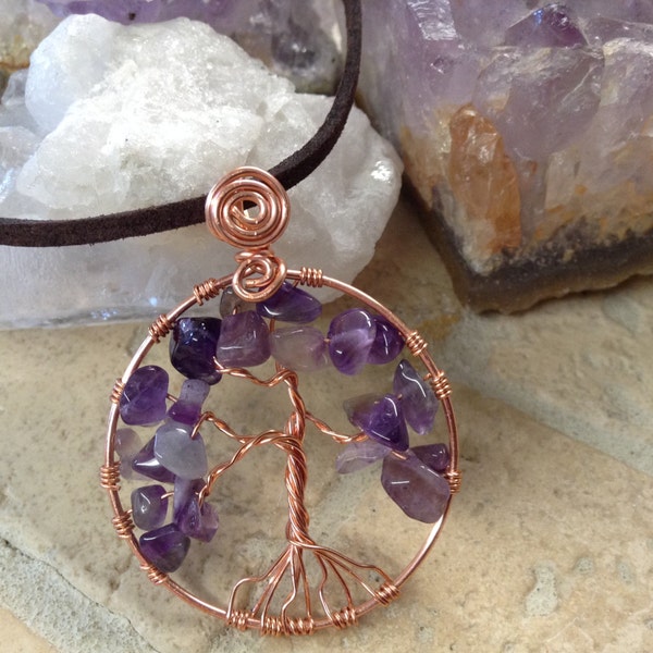 Tree of Life - Copper and Amethyst (Small)