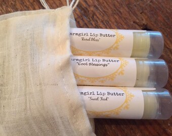 Qty. 3 - Organic Lip Balm / Coconut Oil Lip Balm / Beeswax Lip Balm / Shea Butter Lip Balm / Virgin Olive Oil Lip Balm