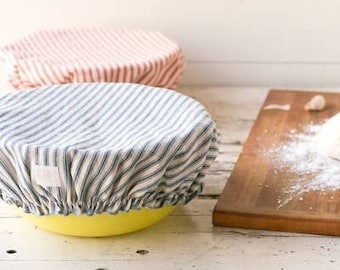 Ticking Stripe Cloth Bowl Cover- XL