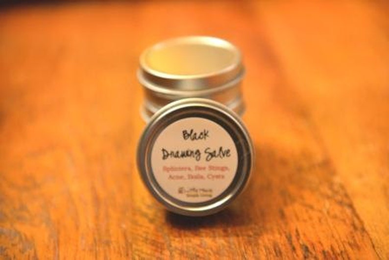 Black Drawing Salveacnecystsbee Stingssplinters Etsy