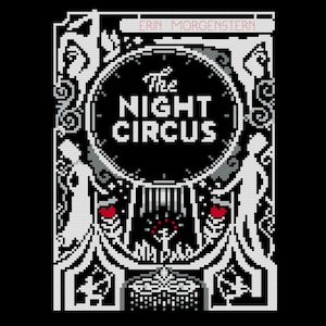 Circus-Scape Cross Stitch Pattern, Night Circus Inspired PDF Pattern, Marco and Celia, Circus Fan Art, Reveurs Digital Download, Le Cirque