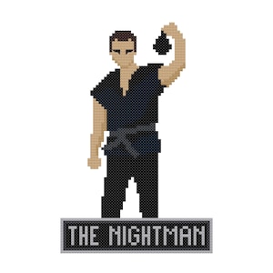 The Nightman Cross Stitch Pattern, The Nightman Cometh, Always Sunny Digital Download, It's Always Sunny in Philadelphia PDF Pattern