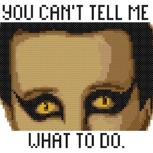 You Can't Tell Me What To Do Cross Stitch Pattern, Always Sunny Digital Download, It's Always Sunny in Philadelphia, The Nightman Cometh