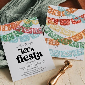 Joint Fiesta Birthday Invitation, Sibling Fiesta Birthday Invitation, Co-Ed Birthday Invitation, Digital Fiesta Invitation, Fiesta Party