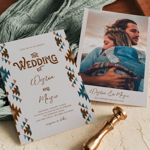 Southwest Wedding Invitation, Digital Southwestern Wedding Invitation, Desert Wedding Invitation, Western Wedding Invitation, West Wedding