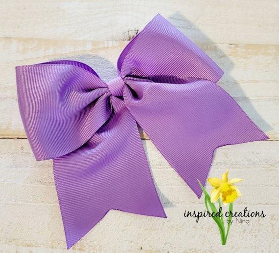 Large Lavendar Traditional Hair Bow