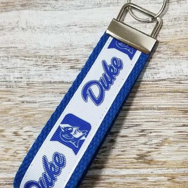 Duke Key Fob on Royal Blue Webbing