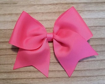 Large Bubble Gum Pink Traditional Hair Bow