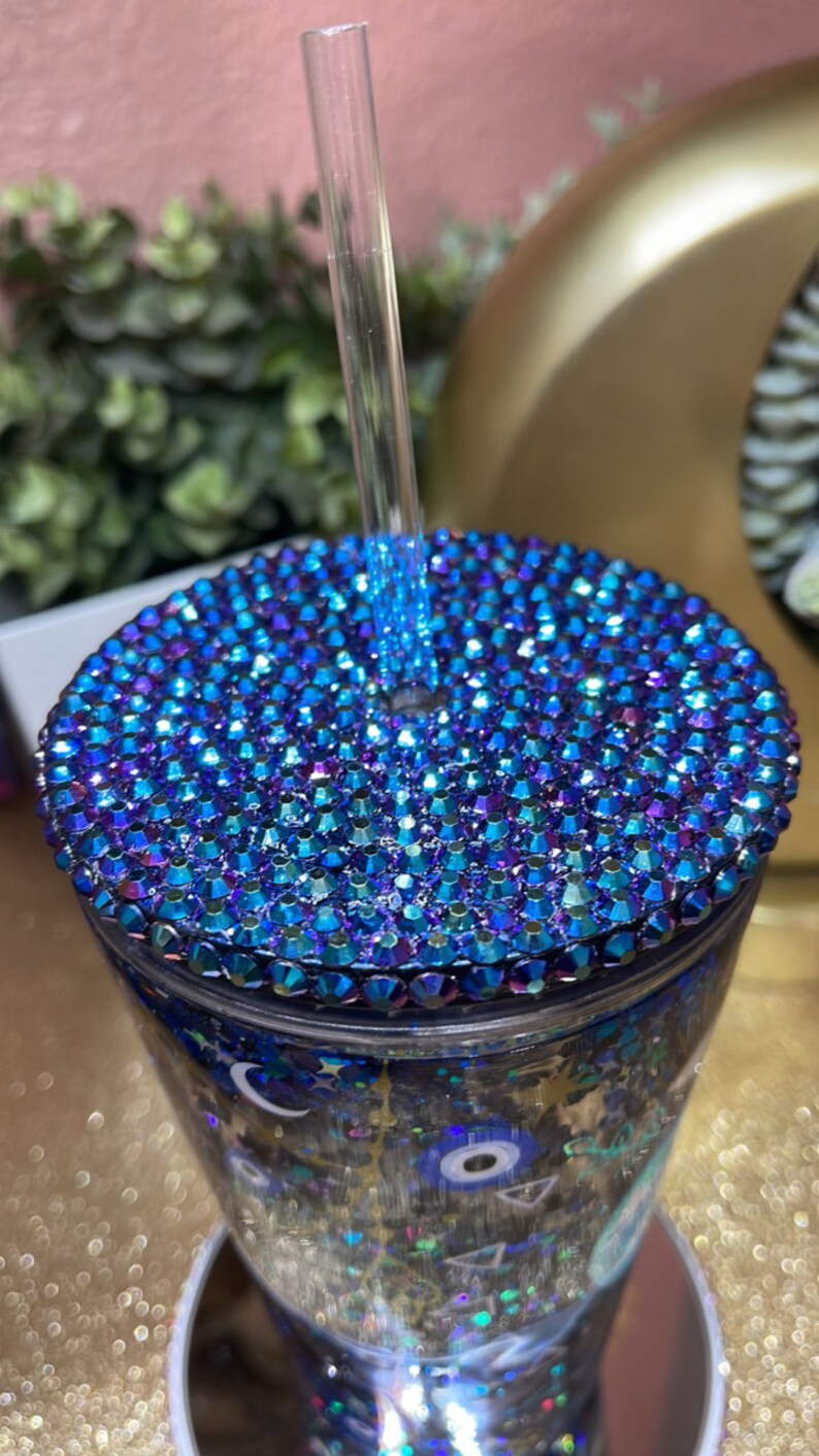 Evil Eye Snow Globe Tumbler. Mail De Ojo Cup. Grande Evil Eye Etsy