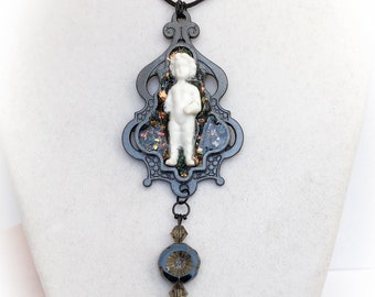 Frozen Charlotte Assemblage Opera Necklace