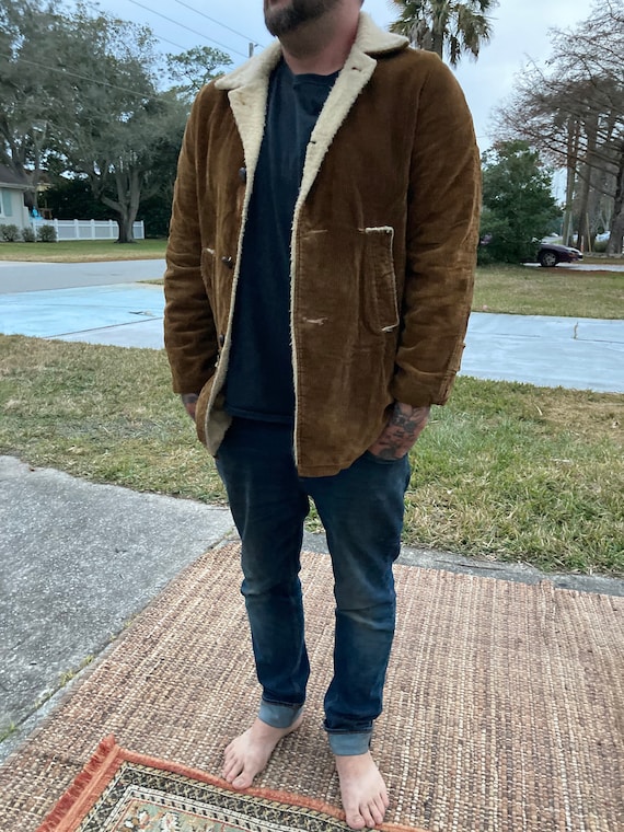 1970s vintage corduroy cowboy trench