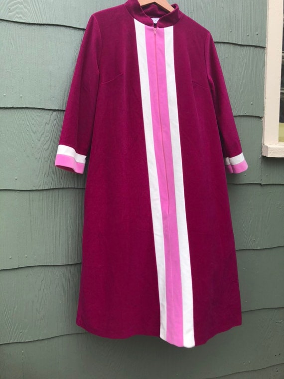 60s color block cocktail gown