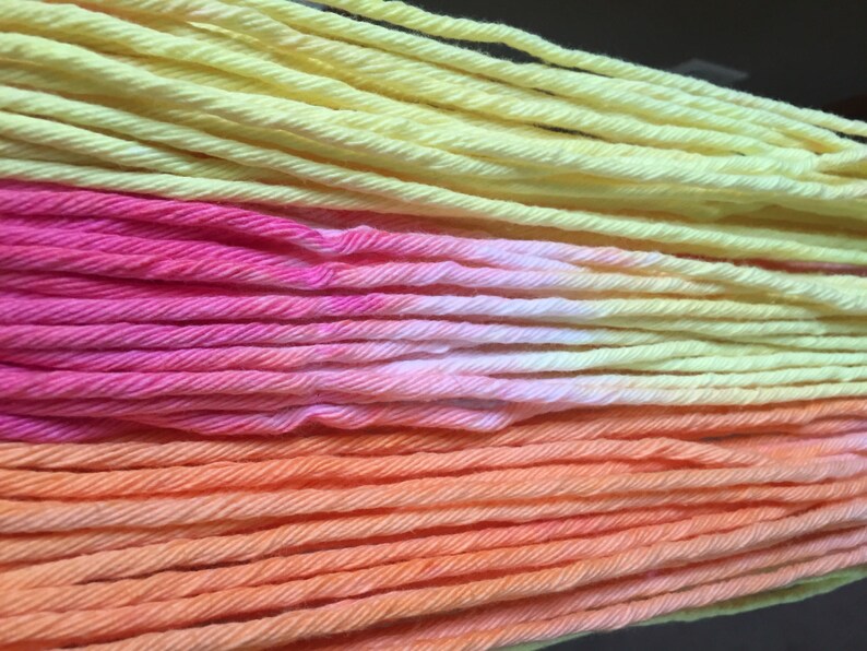 Hibiscus handdyed 100 cotton yarn Etsy