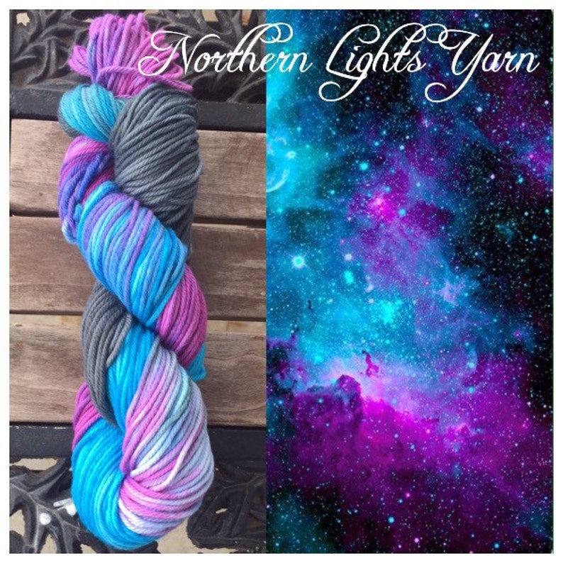 Nebula handdyed yarngalaxy yarngradient yarnombré Etsy