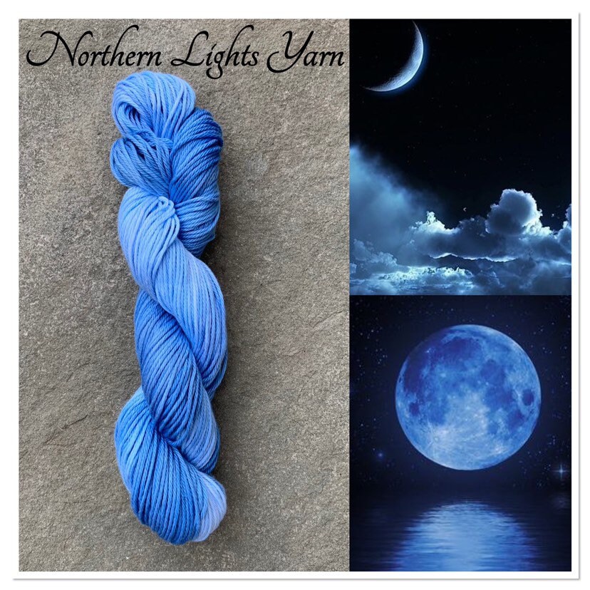 Blue Moon Ombre-cotton yarn-Northern Lights Yarn-ombre | Etsy
