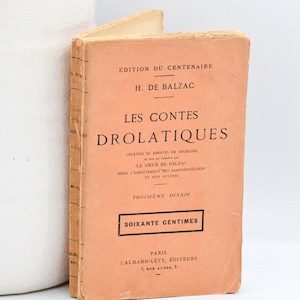 Racconti divertenti di H. De Balzac, tascabile francese d'epoca