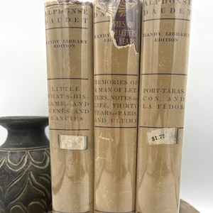 Alphonse Daudet Book Set with Dust Jackets, 1900