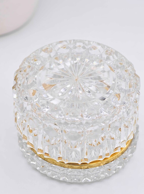 Cut Crystal Jewelry Box Casket, 5" - image 5