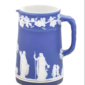 Vintage Wedgwood Blue Pitcher, 4.65&quot;