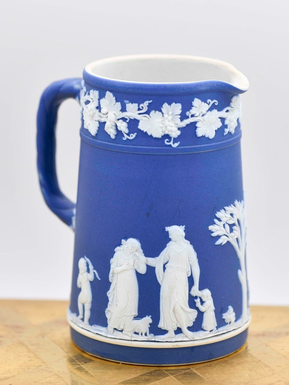 ヴィンテージ ウェッジウッド ブルー ピッチャー、4.65インチ - Etsy 日本