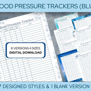 Blood Pressure Log, Blood Pressure Printable, Blood Pressure Chart, Heart Rate, Medical Tracker, A4, A5, 7x9, Letter, BP Tracker