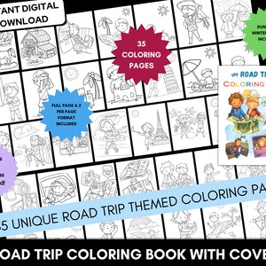 35 coloring pages for all seasons to keep hands busy on the road