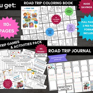 Ultimate Road Activities Pack, Kids Road Trip Games Printable, Family Road Trip Planner, Family Vacation Scavenger Hunt, Road Trip Bingo image 2