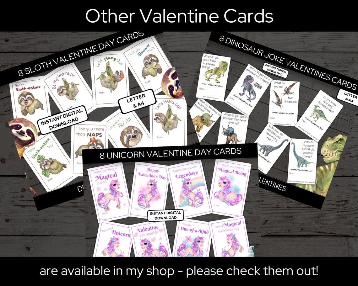 Funny Cute Cow Valentine Cards for Class Exchange Letter & A4 Format - Etsy