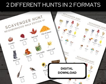 Neighborhood Walk Scavenger Hunt Games, Outdoor Scavenger Hunt, Fall Scavenger Hunt Printable, Kid Scavenger Hunt, Outdoor Activity