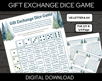 Christmas Roll the Dice Gift Exchange Game the Hilarious Yankee Swap ...