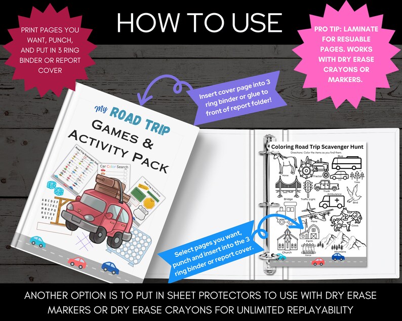 Ultimate Road Activities Pack, Kids Road Trip Games Printable, Family Road Trip Planner, Family Vacation Scavenger Hunt, Road Trip Bingo image 7