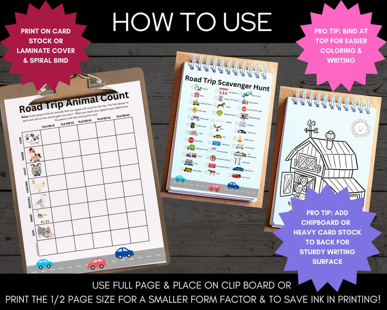 Ultimate Road Activities Pack, Kids Road Trip Games Printable, Family Road Trip Planner, Family Vacation Scavenger Hunt, Road Trip Bingo image 9