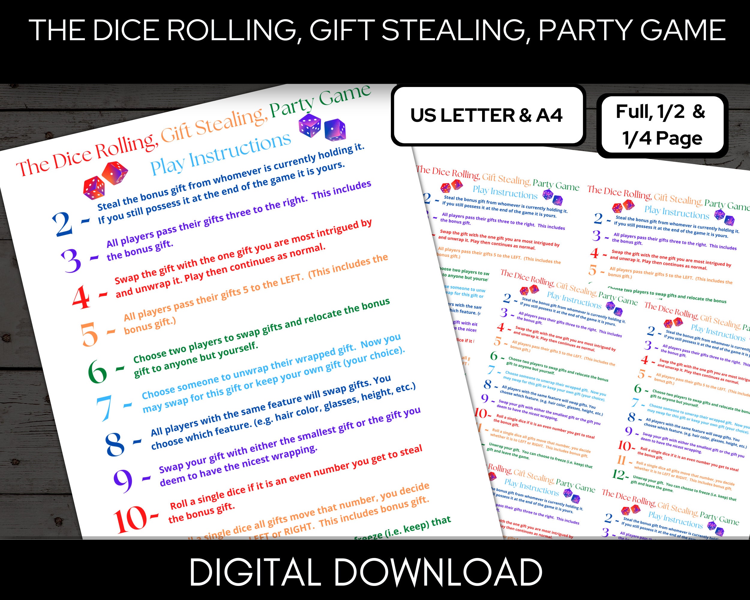 dice-rolling-gift-stealing-party-game-the-yankee-swap-gift-party-game