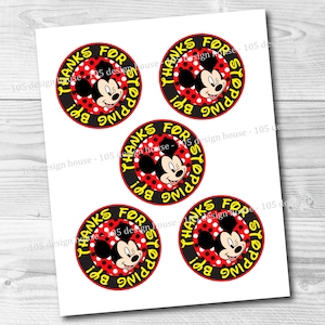 INSTANT DOWNLOAD Mickey Mouse Favor Tag Printable 3 Inch Favor Tags - Etsy