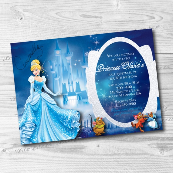 cinderella invitation printable cinderella birthday etsy printable cinderella invitations