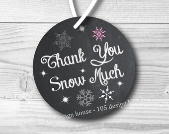 Winter ONEderland Favor Tag Printable 2.5 inch Favor Tags INSTANT DOWNLOAD - Winter ONEderland Favor Tag - Printable Winter Wonderland Tag