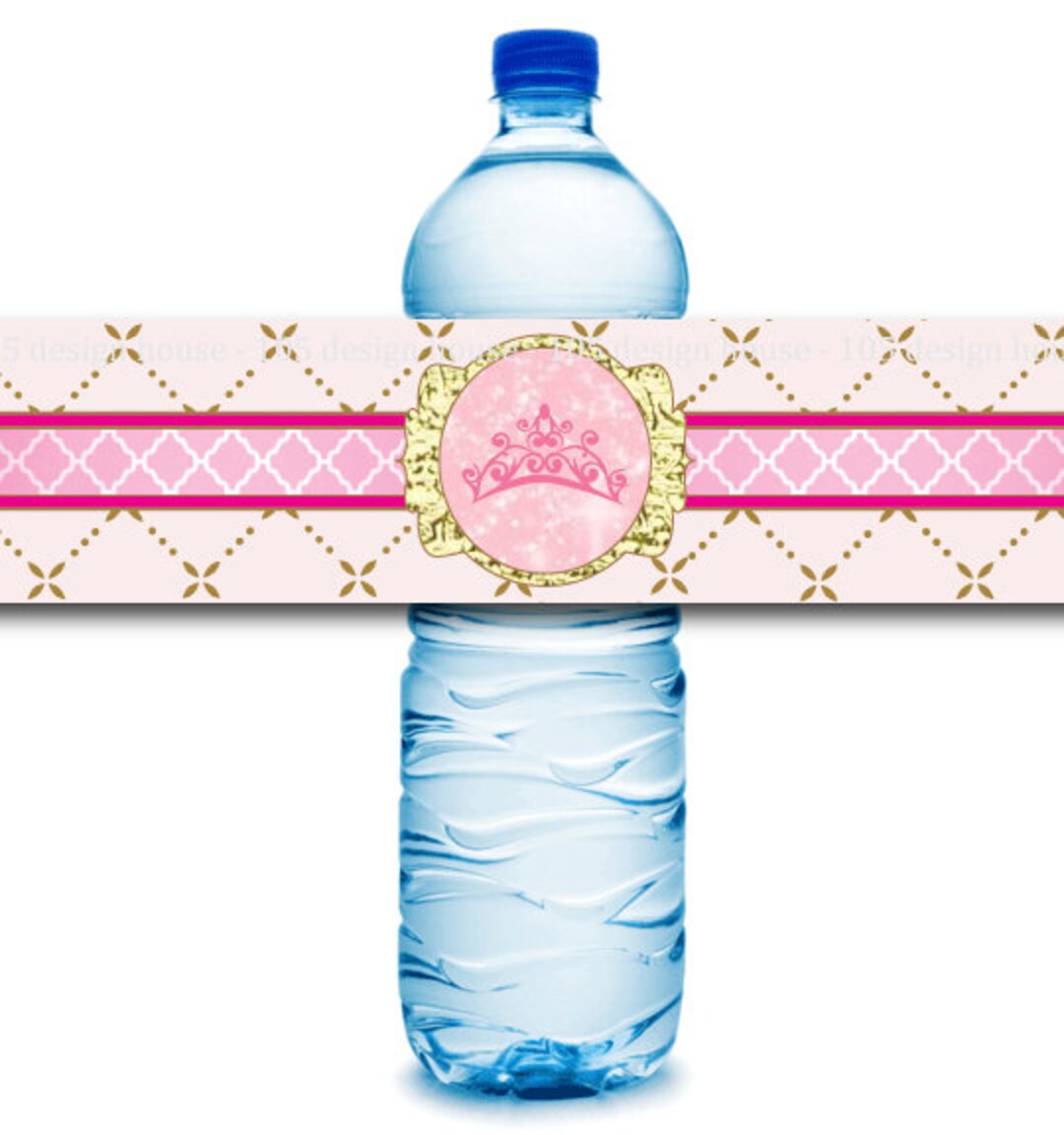 INSTANT DOWNLOAD Princess Water Bottle Label Printable - Princess Party - Princess Printable ...